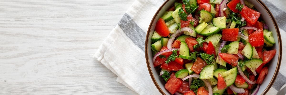 tomaat komkommer salade