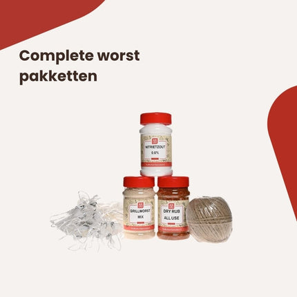 Worst pakketten – collectie bij Van Beekum Specerijen