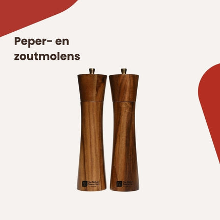 Peper- en zoutmolens – collectie bij Van Beekum Specerijen