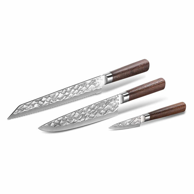 BARE Cookware 3 Delige Westerse Messenset - BARE Cookware