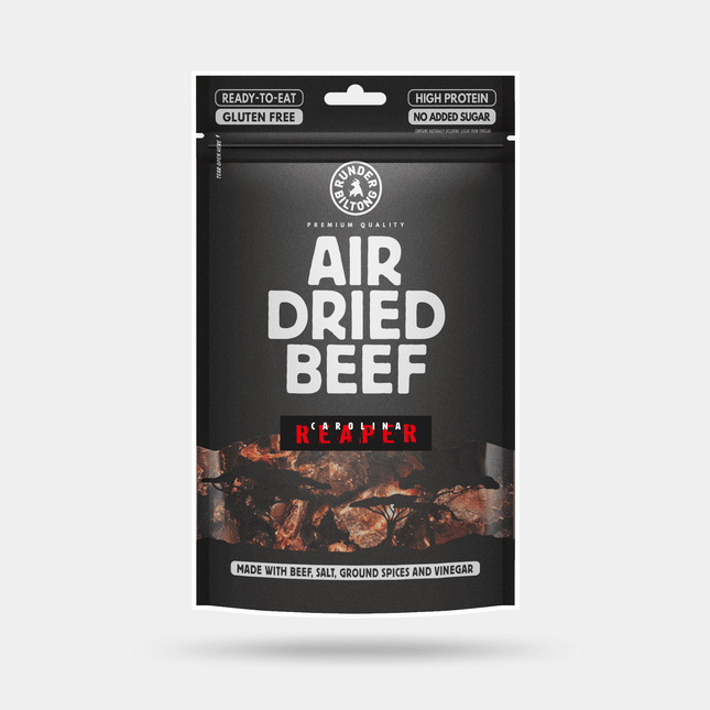 Runder Runder - Beef Biltong Sliced - Carolina Reaper