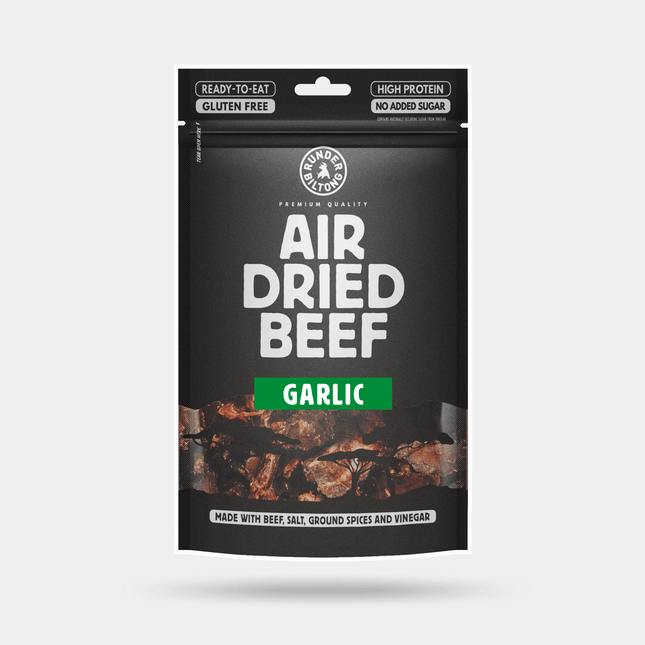 Runder Runder - Beef Biltong Sliced - Garlic