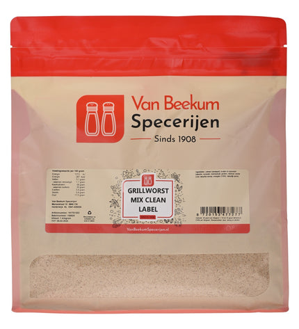 Van Beekum Specerijen Grillworst Mix Clean Label