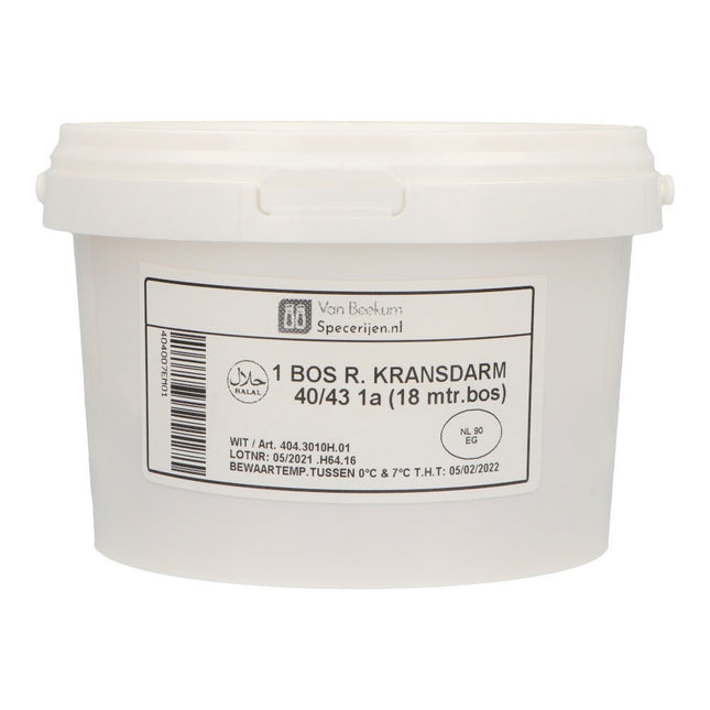 Van Beekum Specerijen Halal Runderdarm 40/43 (Bos 18 Meter)