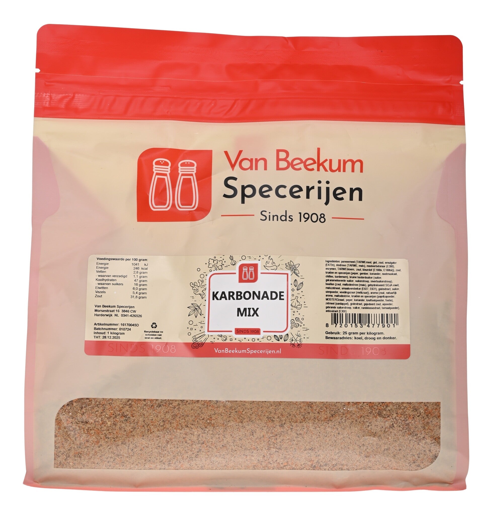 1 KG (hersluitbare stazak)