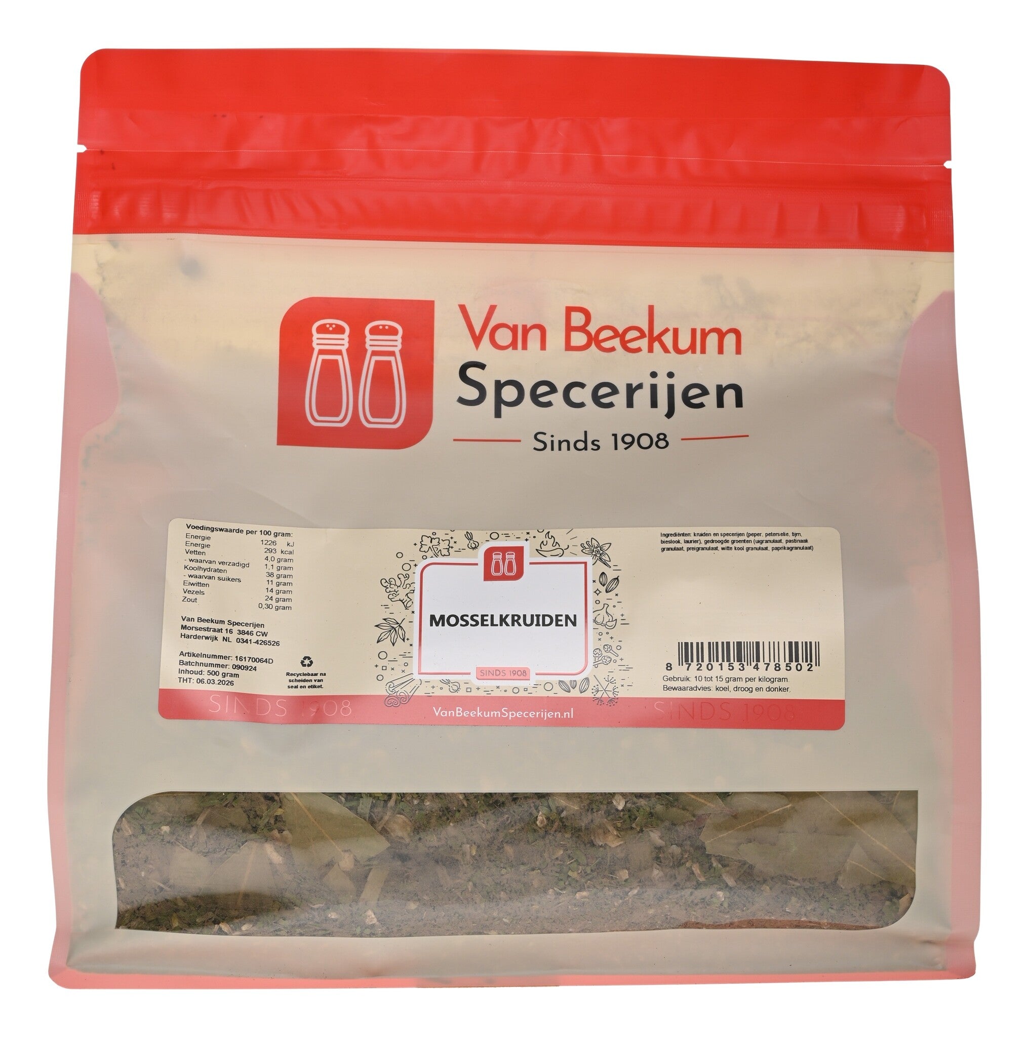 500 Gram (hersluitbare stazak)