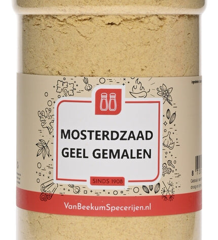 Van Beekum Specerijen Mosterdzaad Geel Gemalen