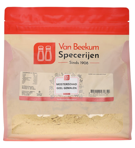 Van Beekum Specerijen Mosterdzaad Geel Gemalen
