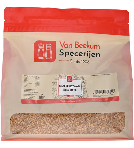 Van Beekum Specerijen Mosterdzaad Geel Heel