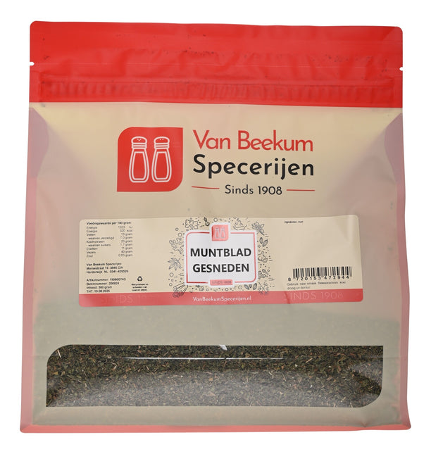 Van Beekum Specerijen Muntblad Gesneden