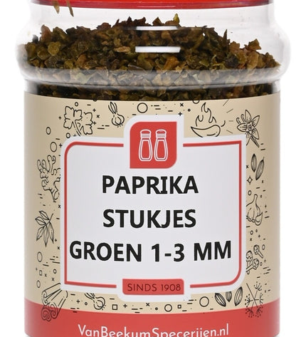 Van Beekum Specerijen Paprika Stukjes Groen 1-3 mm