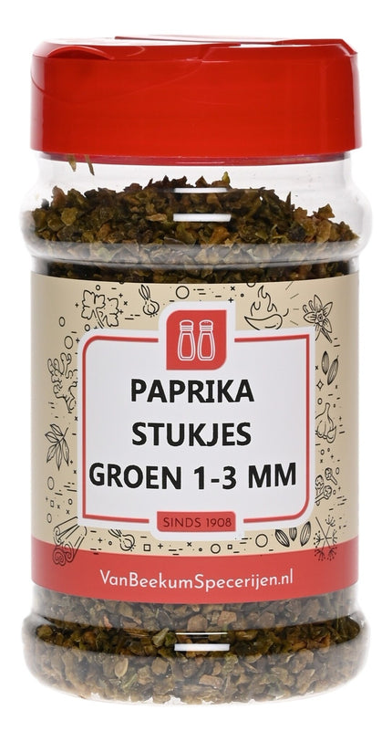 Van Beekum Specerijen Paprika Stukjes Groen 1-3 mm
