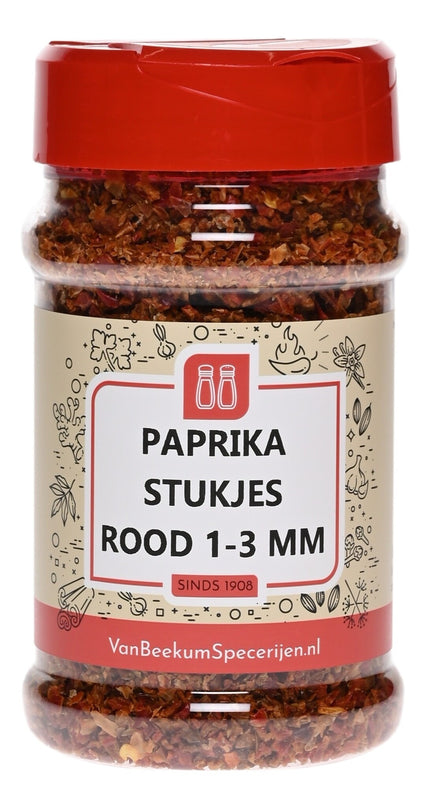 Van Beekum Specerijen Paprika Stukjes Rood 1-3 mm