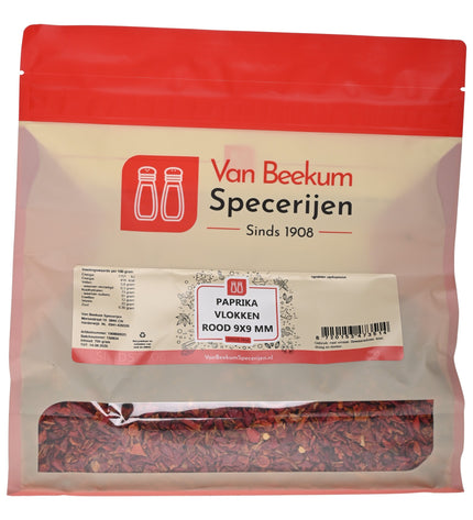 Van Beekum Specerijen Paprika Vlokken Rood 9x9 mm