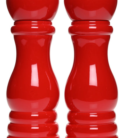 Van Beekum Specerijen Peper- en Zoutmolen Set – Klassiek Rood