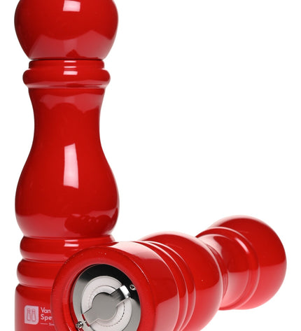Van Beekum Specerijen Peper- en Zoutmolen Set – Klassiek Rood