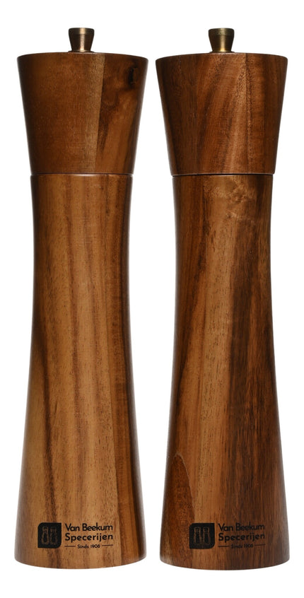 Van Beekum Specerijen Peper- en Zoutmolen Set – Modern Acacia