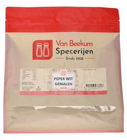 Van Beekum Specerijen Peper Wit Gemalen
