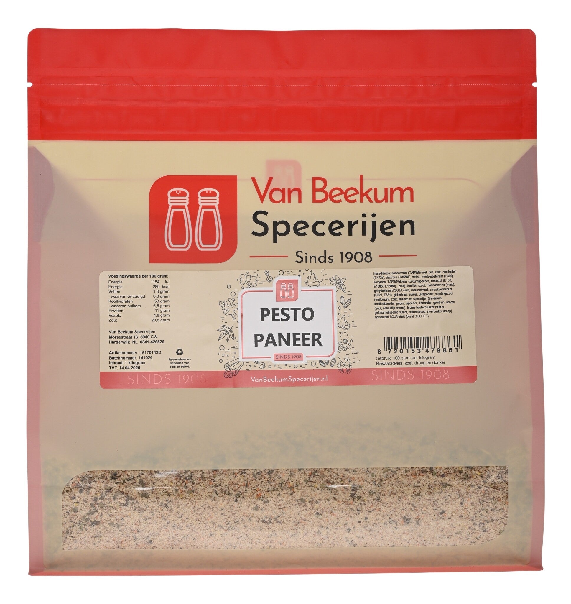 1 KG (hersluitbare stazak)