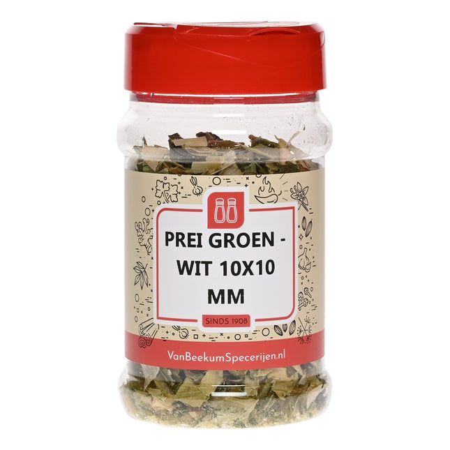 Van Beekum Specerijen Prei Groen Wit 10x10 mm