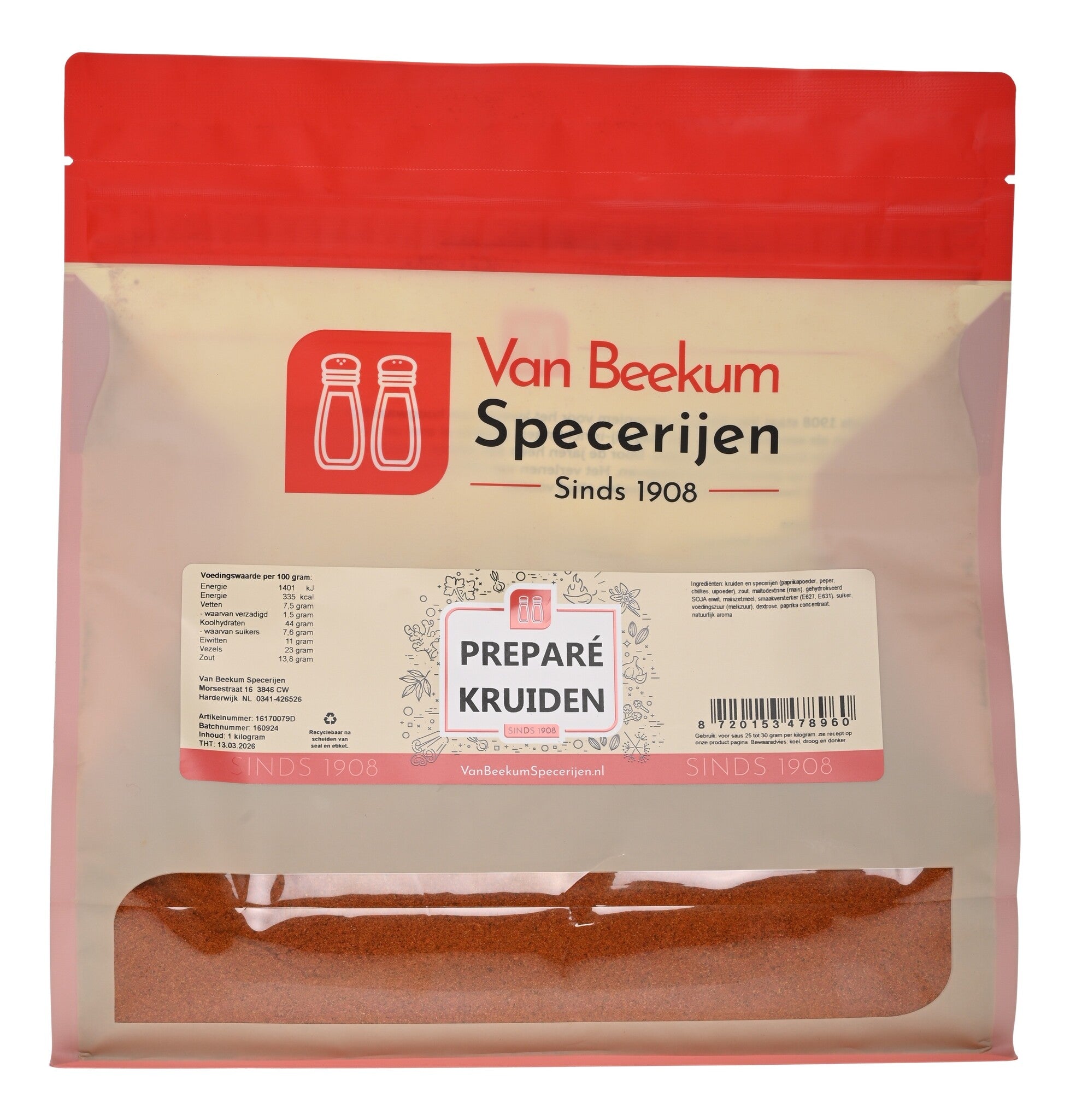 1 KG (hersluitbare stazak)