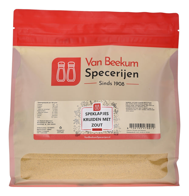 Van Beekum Specerijen Speklapjes Kruiden Met Zout